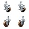 Service Caster 3 Inch High Temp Phenolic Wheel Swivel 1/2 Inch Threaded Stem Caster Brakes, 2PK SCC-TS20S314-PHRHT-121315-2-TLB-2 - alternate 1